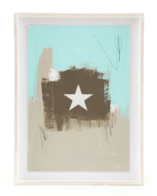 Estrella Blanca - Blanco - Espacial mini tiza patinada