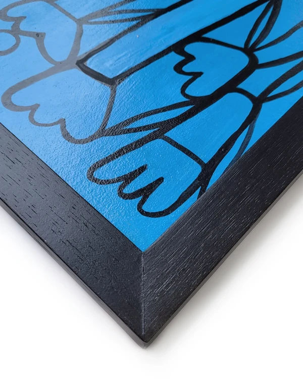 Jardín Celeste - Chata de 3 negro liso 33 x 23.5cm