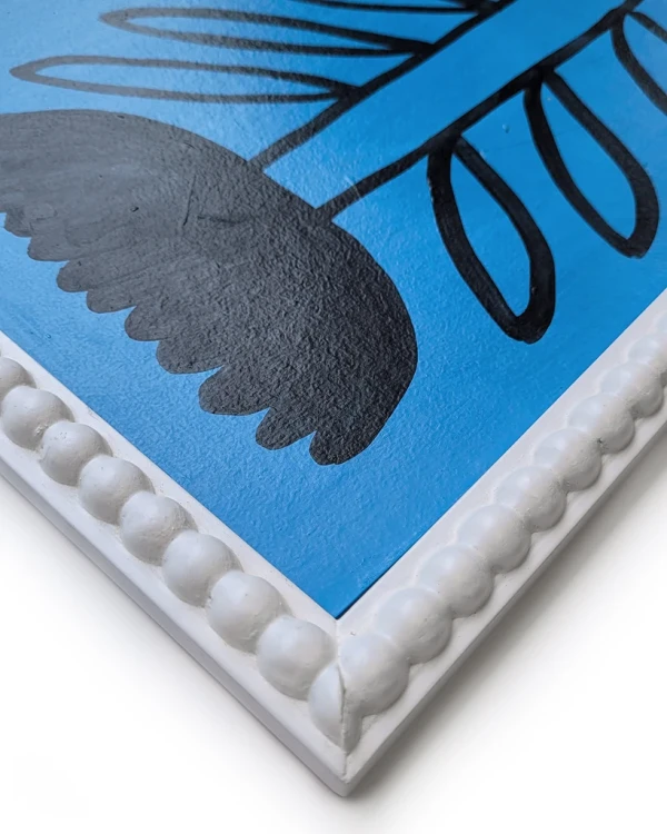 Gardenia Azul - Pelotitas bancas 29 x 23 cm