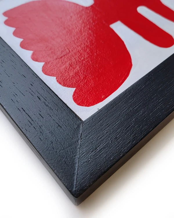 Gardenia colorada chica - Chata  de 3 negro 20 x 23cm / 21 x 30