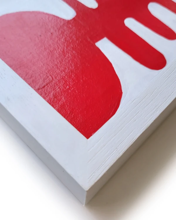 Gardenia colorada chica - Chata 20 x 20 blanco 21 x 18cm / 21 x 30