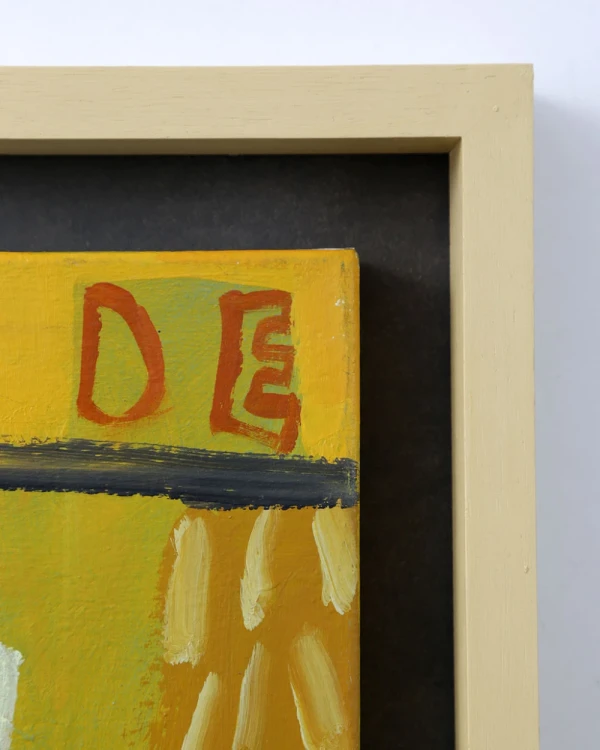 Díptico Amarillo - Marco tipo box marupa mas fondo negro