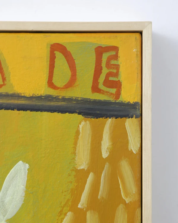 Díptico Amarillo - Marco L 12 x 45 al reves marupa