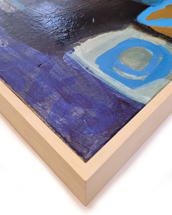 Díptico Azul - L15x35  marupa cera 123x136 (ancho de los dos juntos)