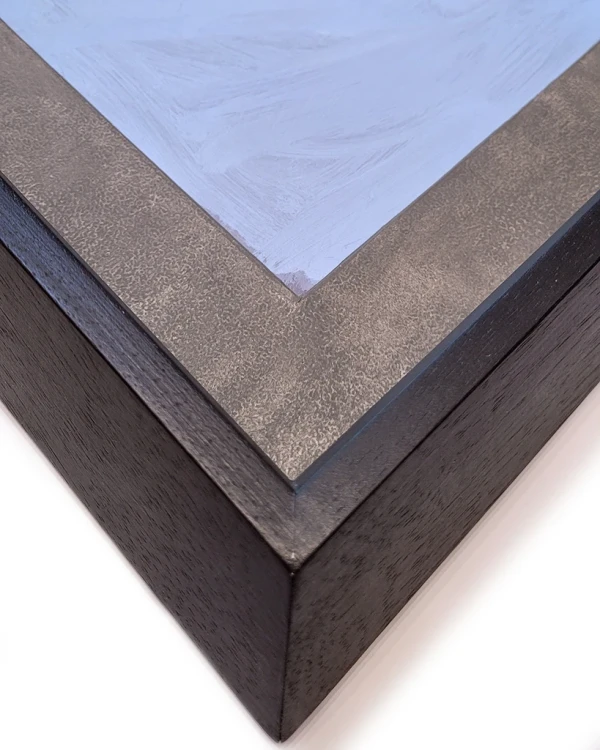 Lobo Marino II - Alfil  marupa negro con paspartu gris  55x75cm