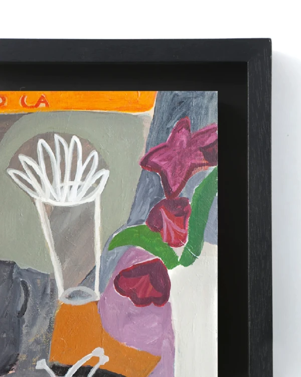 Palmera Cola - Marco tipo box negro mas fondo negro