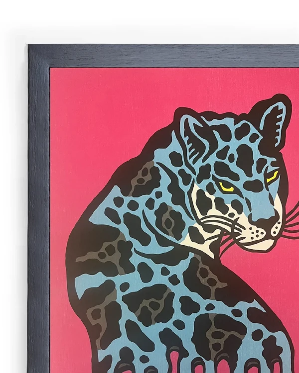 La mirada del jaguar - Pï¿½rpu / Marco Blanco 2 x 3,5cm Pequeño - 34x25 cm