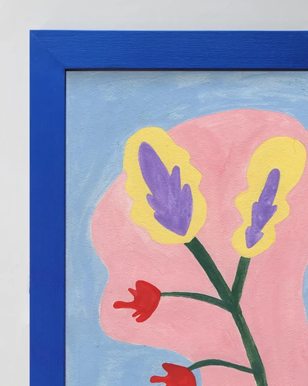 Amanecer - Chata de 3 azul ultramar / 30 x 42