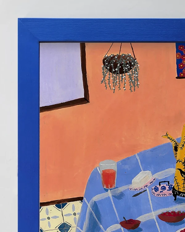 Festiva - 30 x 42 / Varilla chata de 3 cm azul ultramar