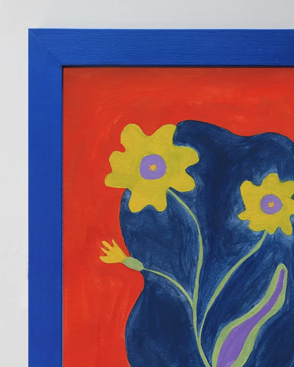 Verano - 30 x 42 / Varilla chata de 3 cm azul ultramar