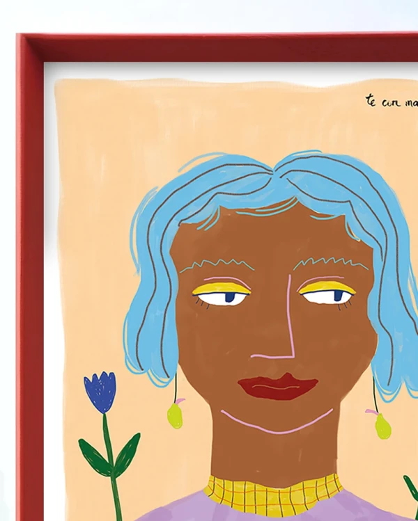 Sagitario - 30 X 42 / Marco piramidal mini rojo chinese