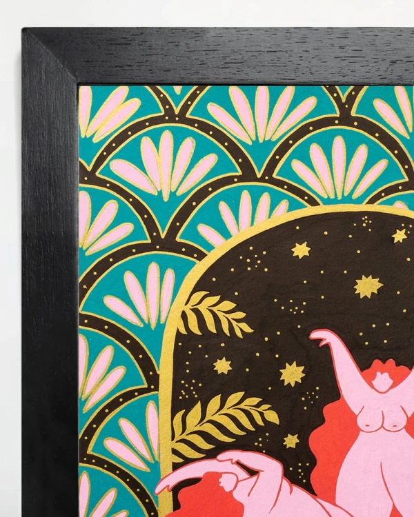 Celebracion - 30 X 42 / Marco chato de 3 cm negro liso