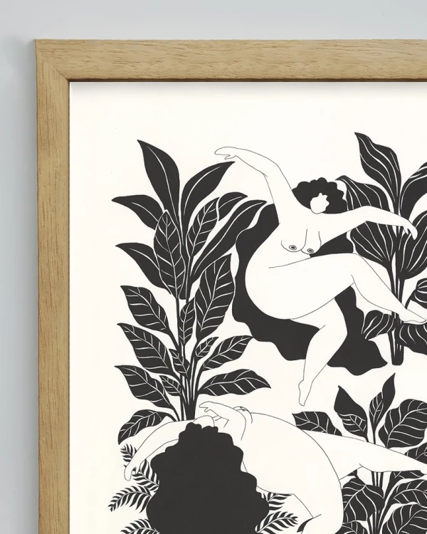 Ritual - 30 x 42 / Marco en L recto de 2 x 3.5 kiri natural