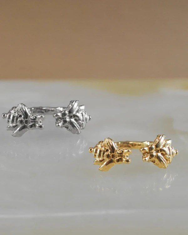 Anillo Abejitas - Plata / 1,73 cm