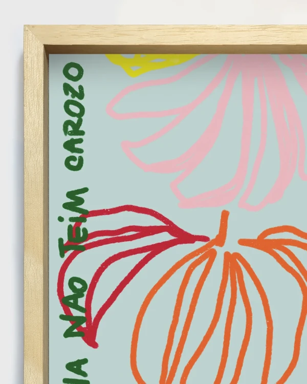 Banana non tein carozo - 21 x 30 / Marco box marupa cera