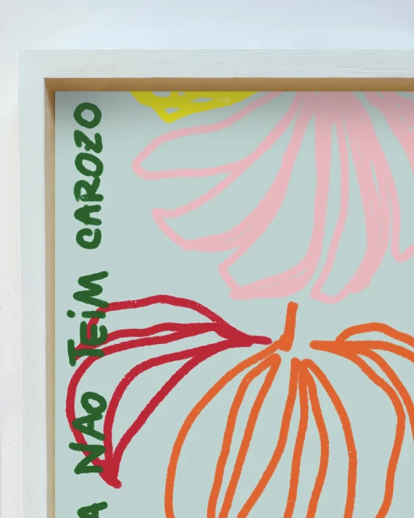 Banana non tein carozo - 30 X 42 / Marco box blanco liso