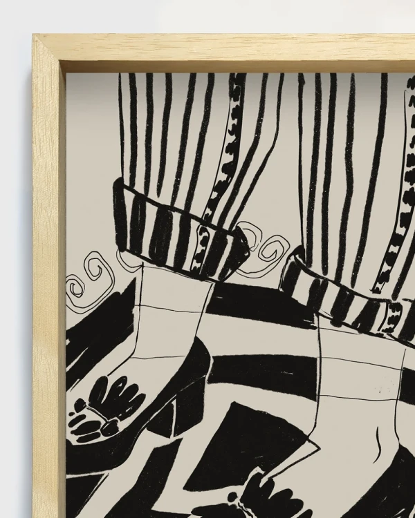 Mocasin - 30 X 42 / Marco box madera marupa natural