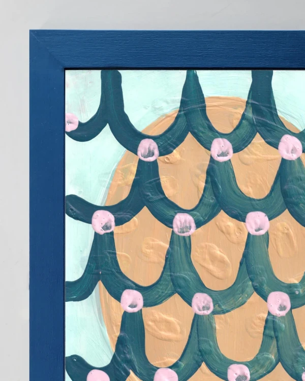 Original Sole Rolleri 6 - Marco chato de 3 cm azul ultramarine