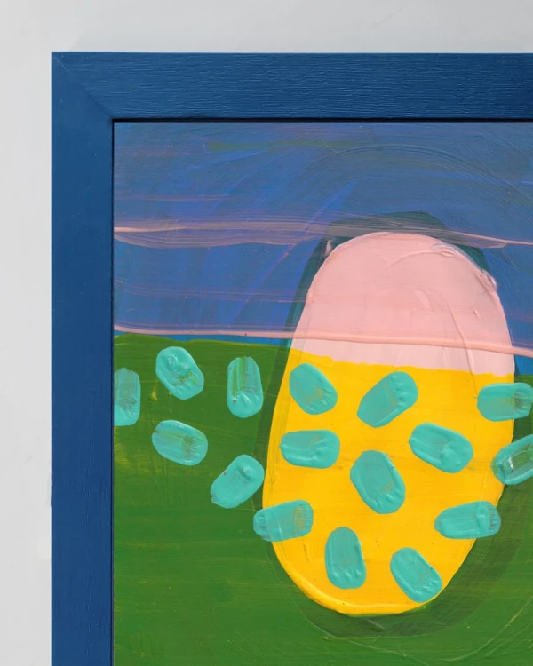 Original Sole Rolleri 10 - Marco chato de 3 cm azul ultramarine