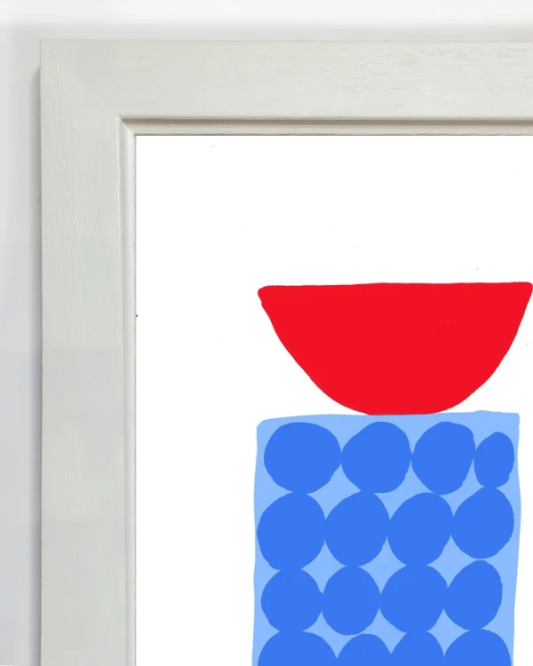 Salvados - Varilla chata de 3 cm con bajadita blanco liso / 21 x 30