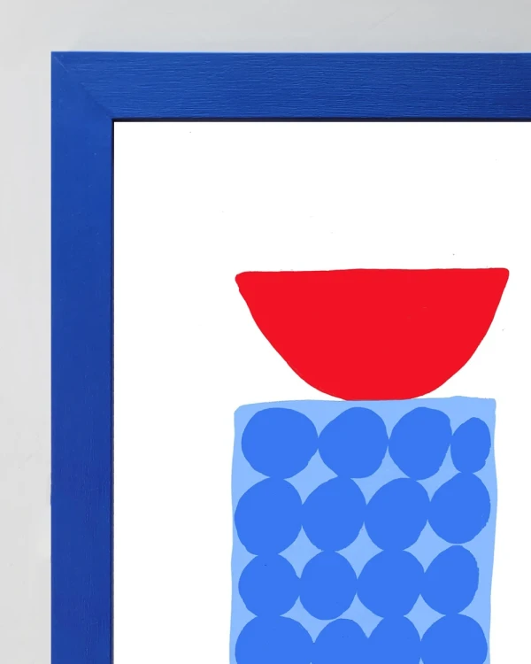 Salvados - Varilla chata de 3 cm azul ultramarine / 21 x 30