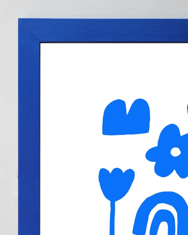 Azul - Varilla chata de 3 cm azul ultramarine / 21 x 30