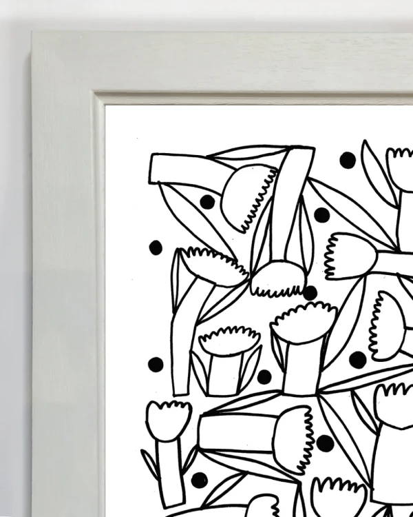 Amistad - Varilla chata de 3 cm con bajadita blanca / 21 x 30