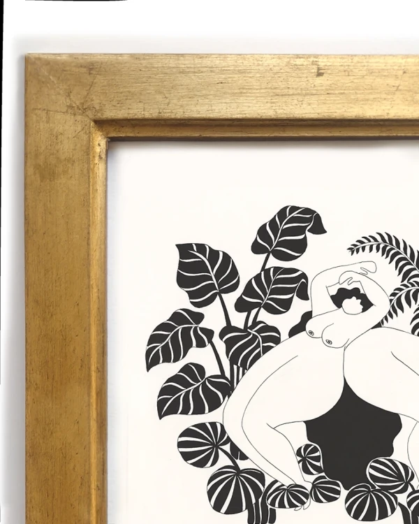 Sosten - Varilla chata de 3 cm con bajadita dorada / 30 X 42