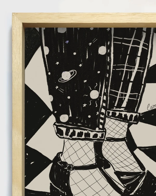 Pantalón Júpiter - 21x30 / Marco box natural marupá