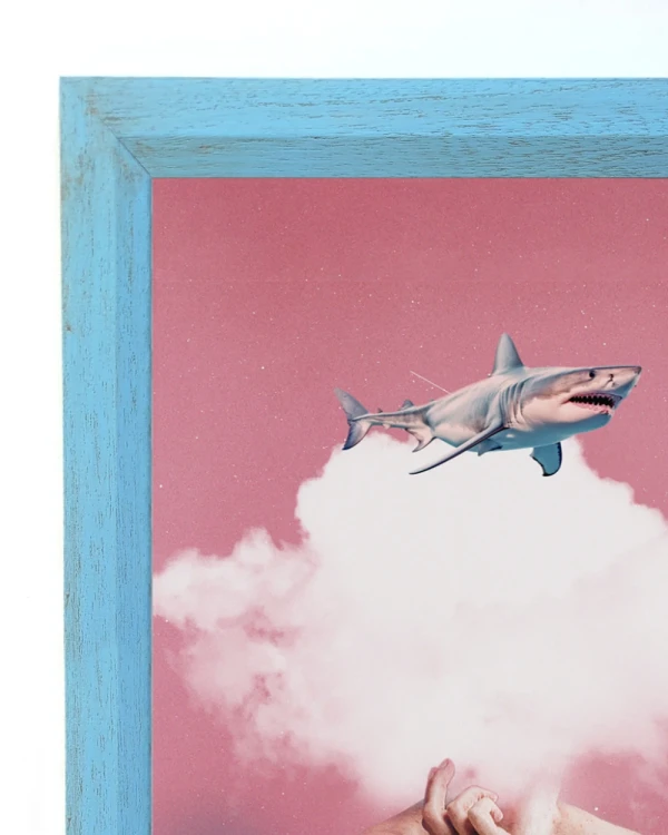 Tiburon - Chanfle de 3 cm celeste vintage