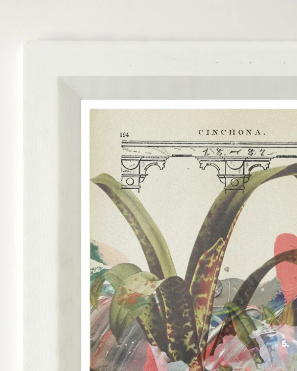 Cabrera 807 - Marco chanfle 6 cm blanco liso