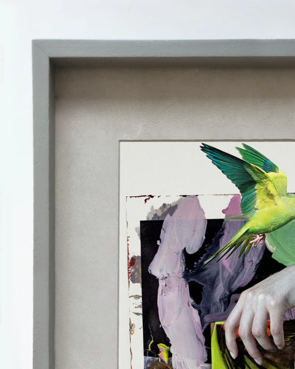 Escala - Marco tipo box gris mas passepartout