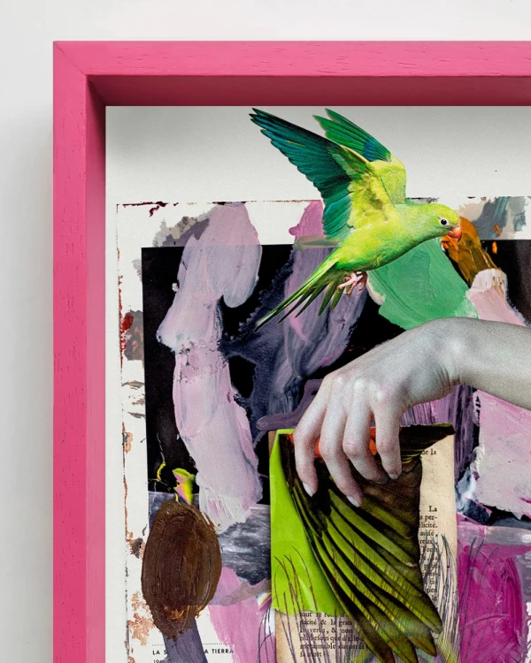 Escala - Marco tipo box rosa