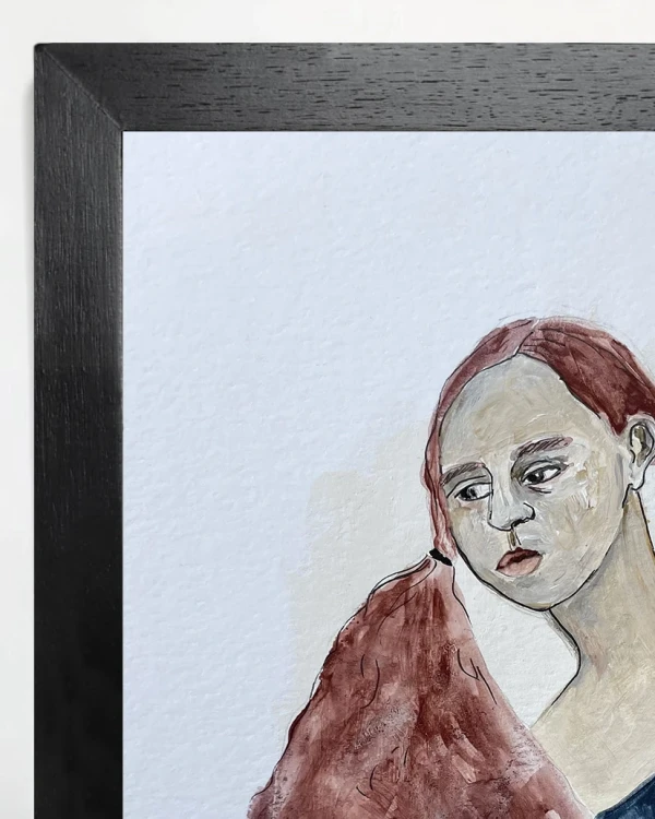 Mujer 2 - Marco chato 3 cm negro liso