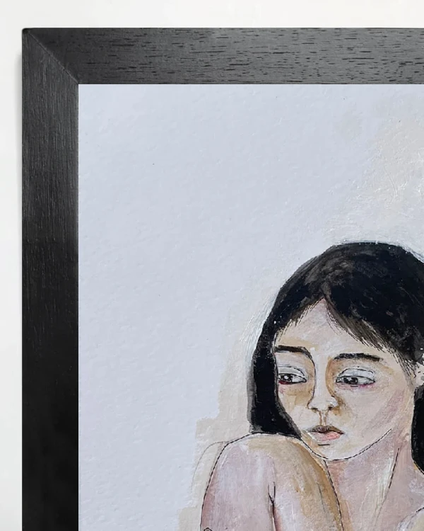 Mujer 5 - Marco chato de 3 cm negro