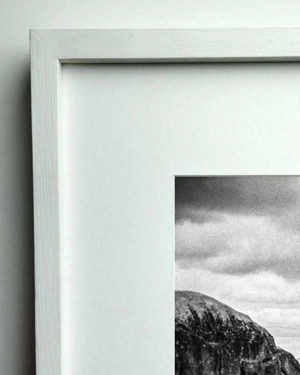 Escollera - Marco en L recto blanco / 150 x 100