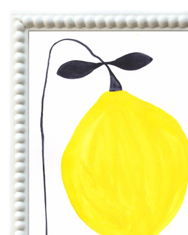 Lemon - Marco de pelotitas blanco