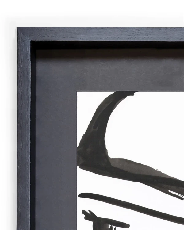 Chino - Marco tipo box negro + passepartout negro