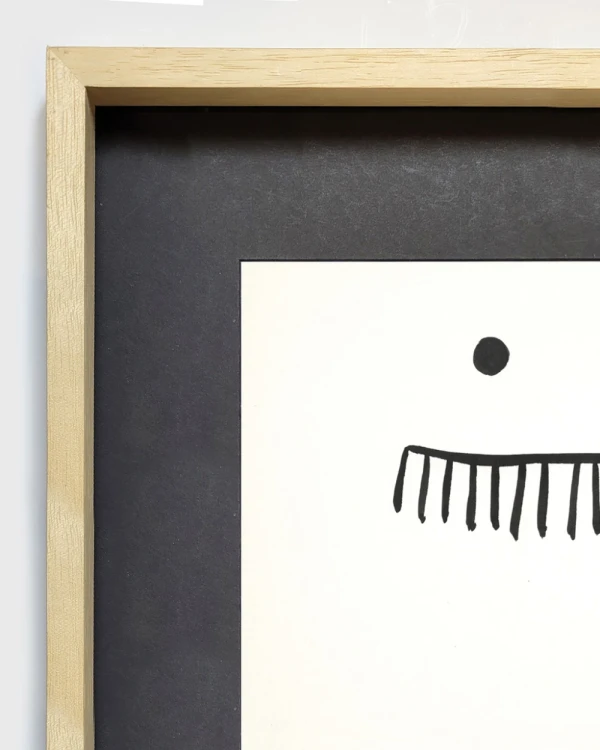 Cepillo - Marco tipo box madera + passepartout