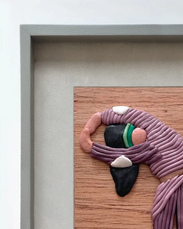 Sentimientos 6 - Marco tipo box gris + fondo gris