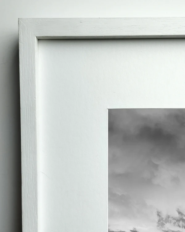 Seismiles - Marco en L blanco mas passepartout blanco