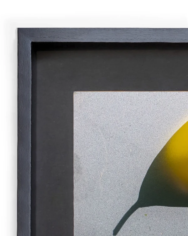 Santa Catalina - Marco tipo box negro liso con passepartout negro / 95 x 115