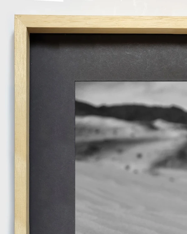 Abaucan - Marco en L madera mas passepartout madera / 70 x 50