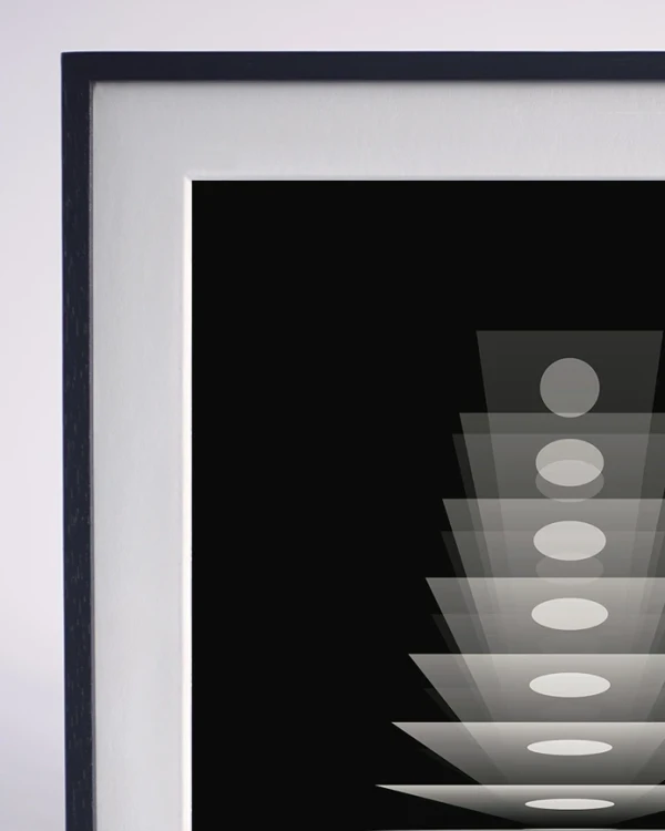 Tronador de sueños - Chata 1.5 x 1.5 negro mas passepartout