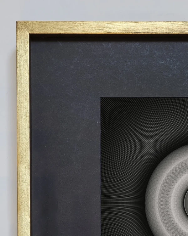 Tercer ojo - Chata 1.5 x 1.5 dorado mas passepartout