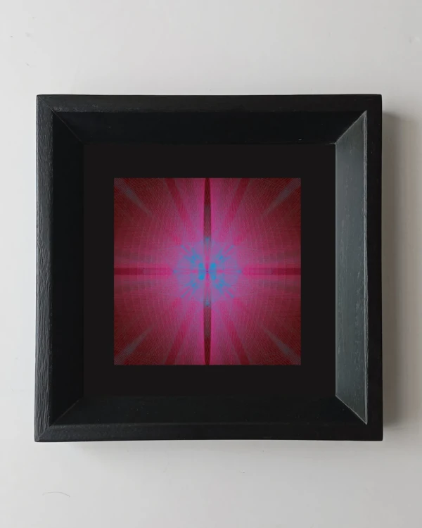 Fecundacion - Marco tipo triangulito mas passepartout negro