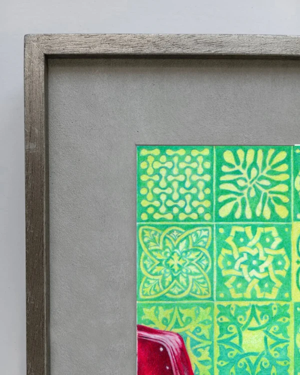 Daniel Prandi II - Marco en L plateado con passepartout