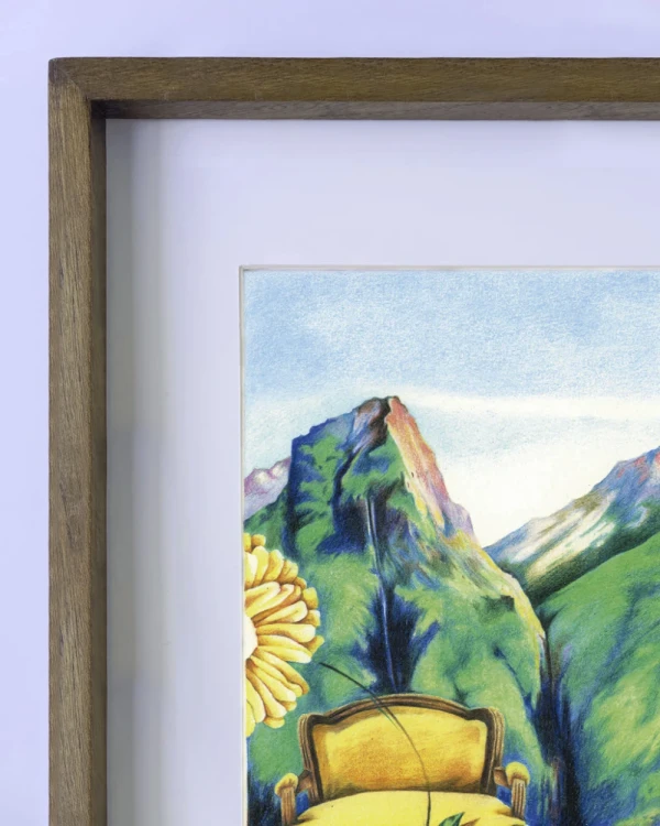 Daniel Prandi VI - Marco tipo box invertida madera con passepartout