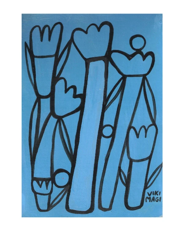 Jardín Celeste - Chata de 3 negro liso 33 x 23.5cm