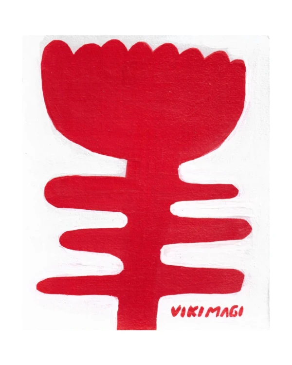 Gardenia colorada chica - Chata  de 3 negro 20 x 23cm / 21 x 30